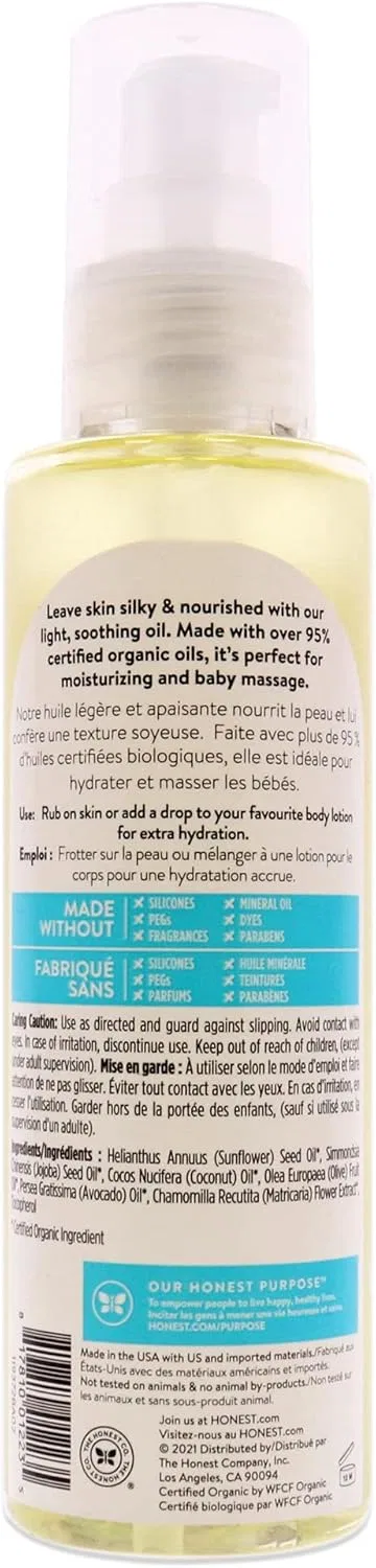 Масло для тела Organic Body Oil, The Honest Company, 118 мл — фото 2