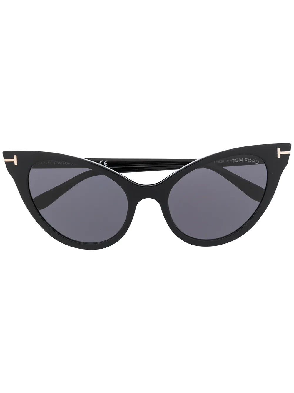 

Солнцезащитные очки в оправе 'кошачий глаз' TOM FORD Eyewear, черный