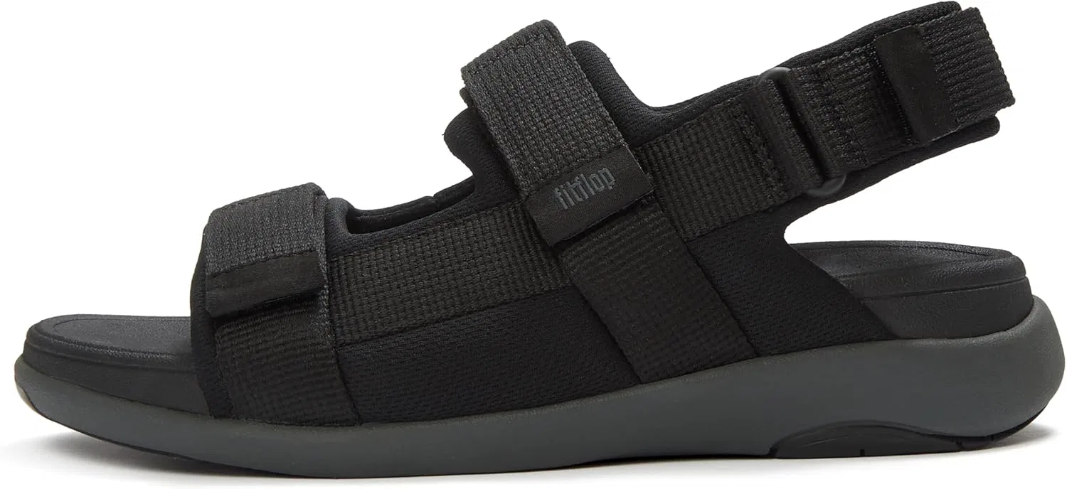 Мужские сандалии Fitflop F-Mode Go ADJ с мягким ремешком и лямкой, Black