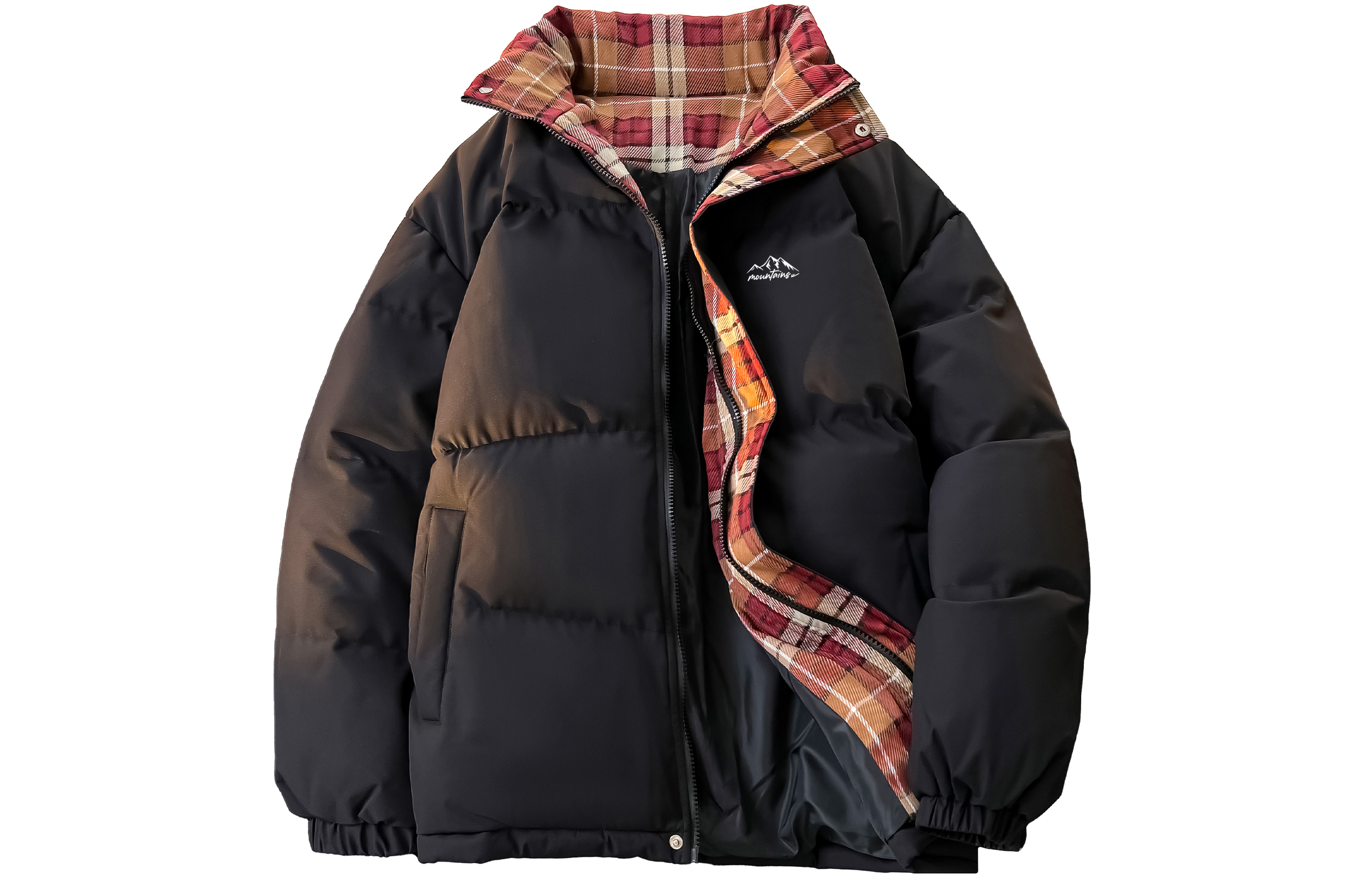 

WARRIOR Пуховик унисекс Huichao Open Ended Smile Collection, Black