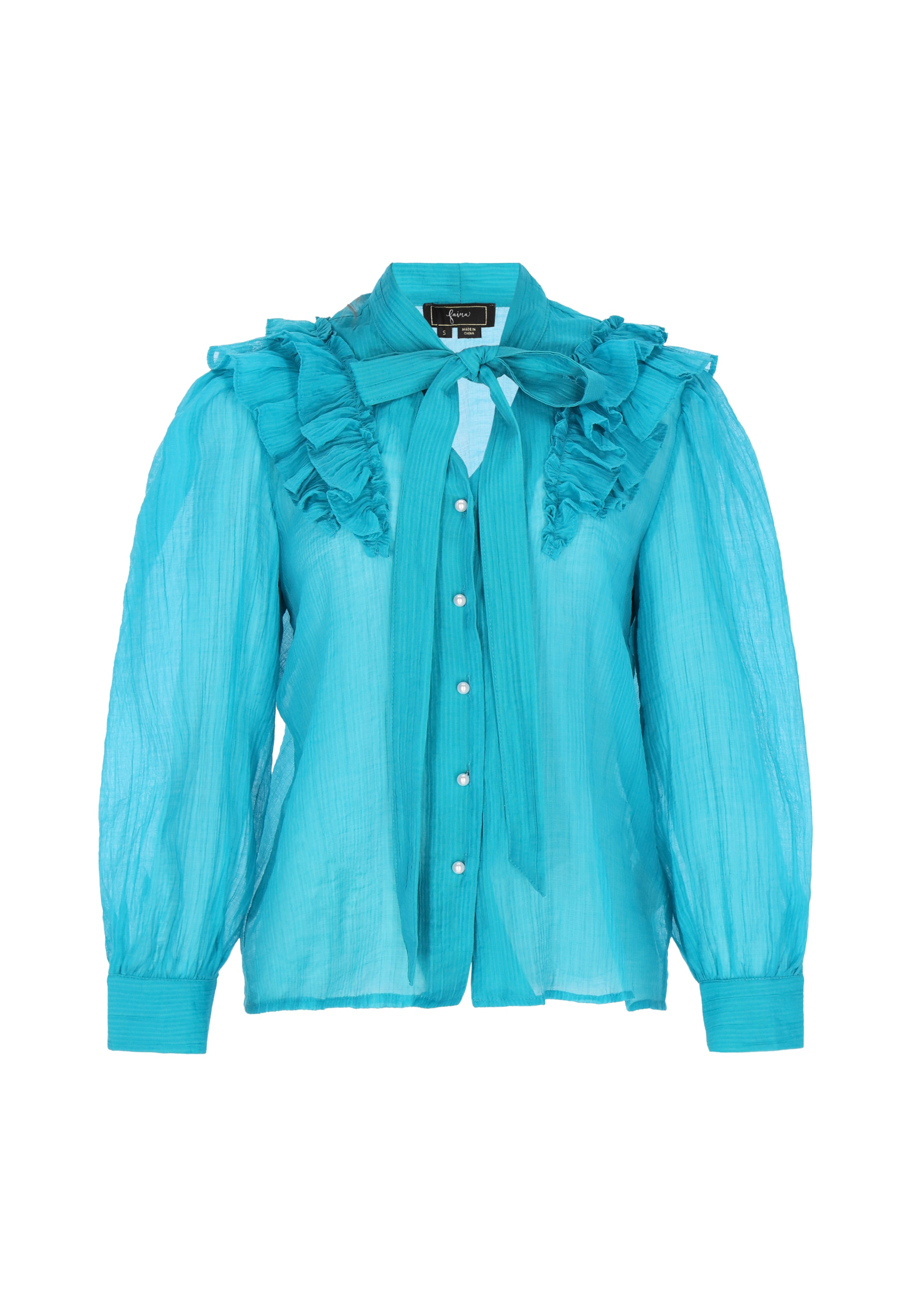 

Faina Блузка в неоново-синем цвете