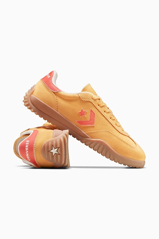 Замшевые кроссовки Run Star Trainer Converse, желтый — фото 4