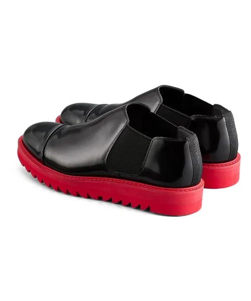 Ботинки SIDE GORE BOOT LO THE ONITSUKA из кожи Kobe beef, низкие, черные — фото 4
