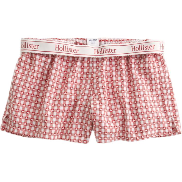 

Hollister Женские повседневные шорты темно-красные