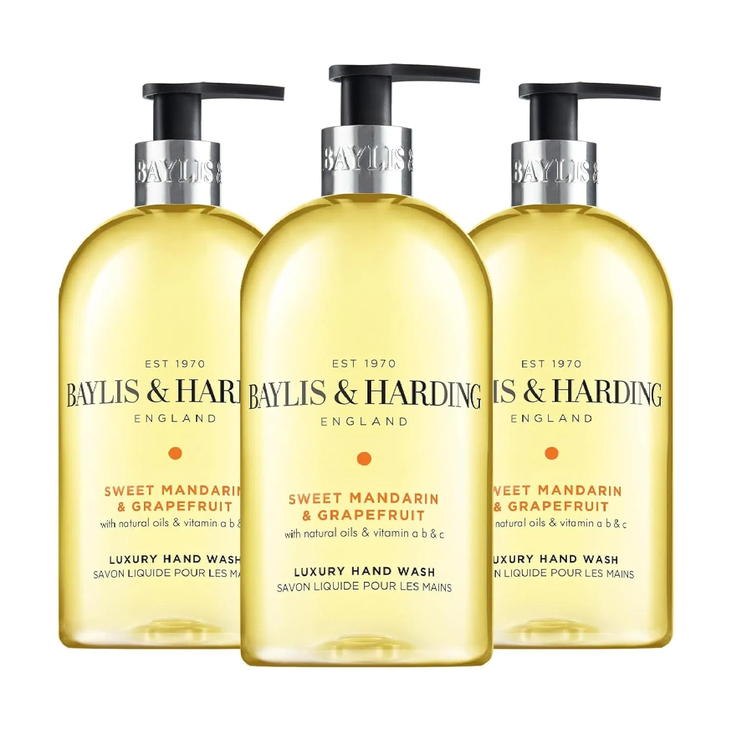 Набор из 3 жидких мыл для рук с мандарином и грейпфрутом от Baylis & Harding Baylis & Harding