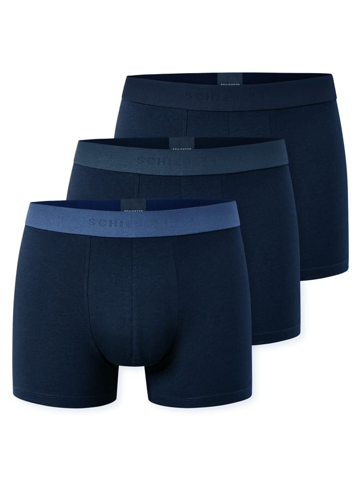 

Schiesser Комплект из 3 боксерских трусов синего цвета