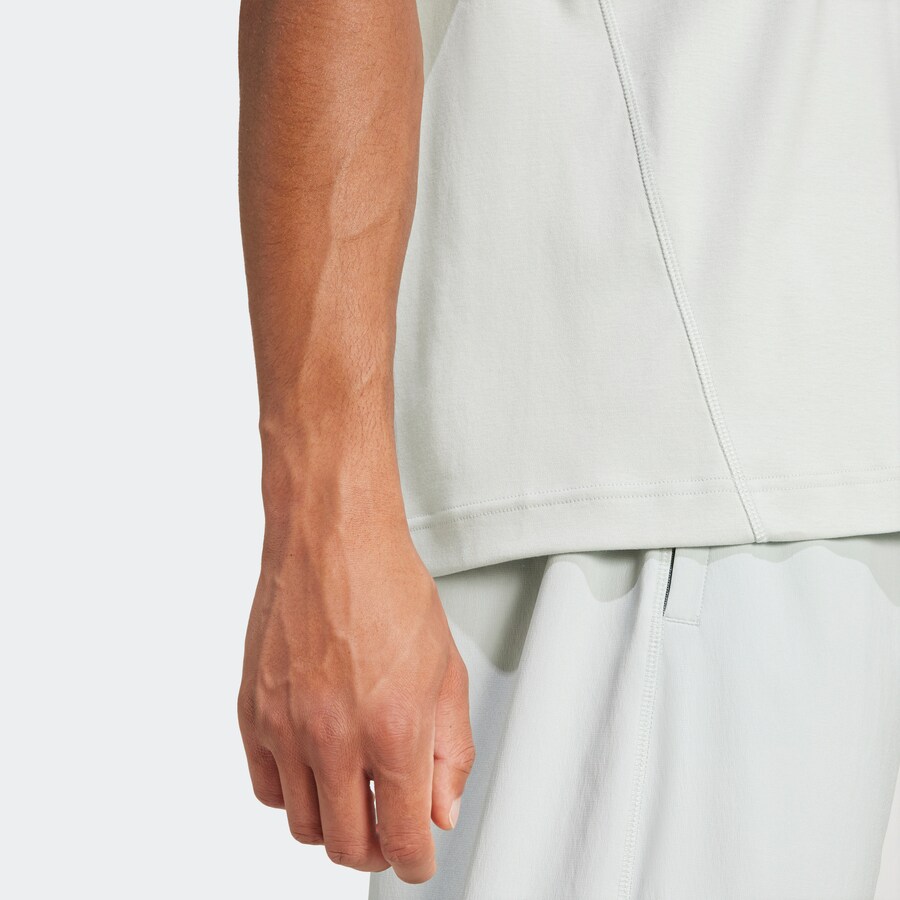 Рубашка performance ADIDAS SPORTSWEAR, светло-серый — фото 3