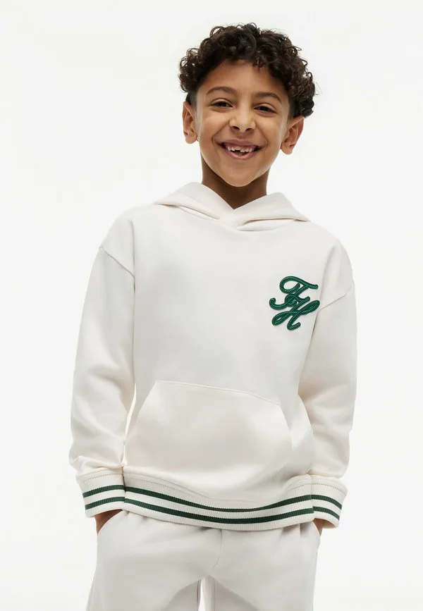 Худи из трикотажа с вышитым логотипом Tommy Hilfiger, Off White — фото 2