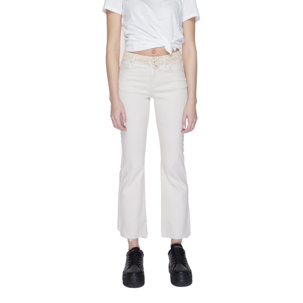 

Бежевые хлопковые джинсы и брюки Vero Moda