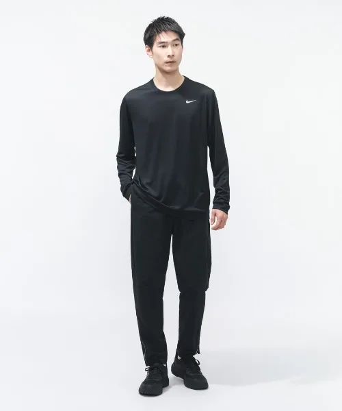 Мужская футболка с длинным рукавом из полиэстер Nike DF RLGD Reset черная — фото 3