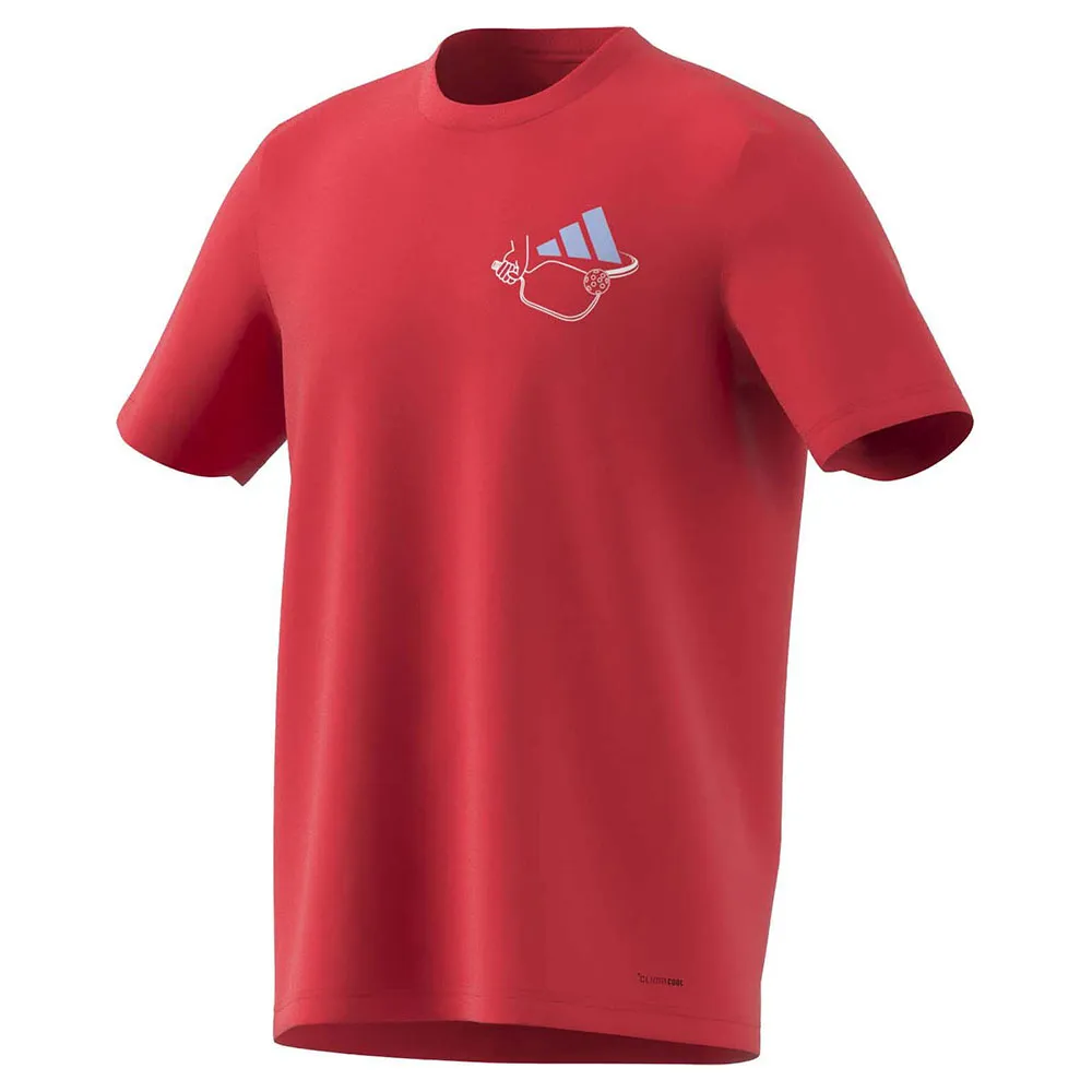 

Футболка adidas Pickleball Served Graphic, красный