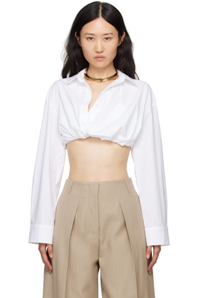 

Рубашка Les Classiques 'La Chemise Bahia Courte' белого цвета JACQUEMUS