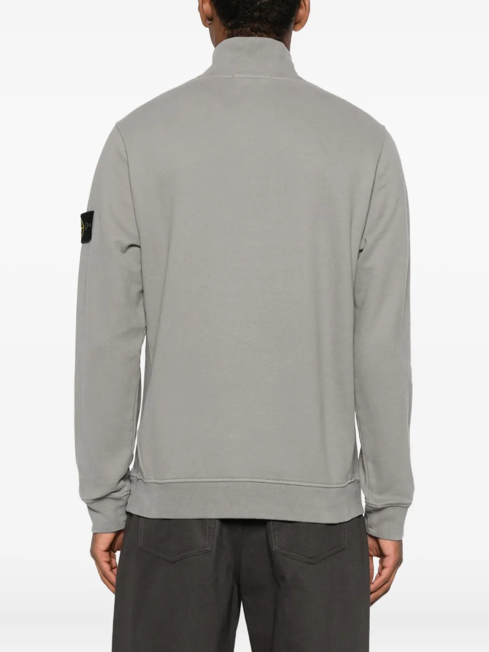 Флисовая толстовка Stone Island, серый — фото 4