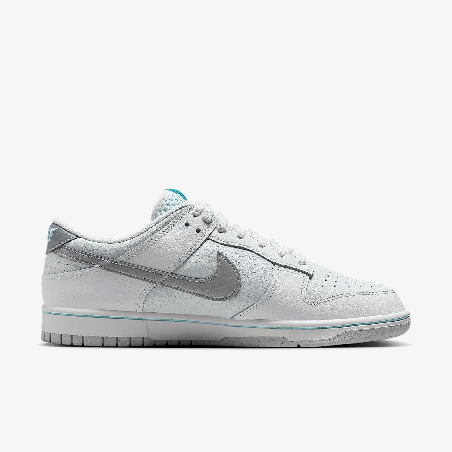 Кроссовки Nike Dunk Low Retro, Summit White/Glacier Ice/Vast Grey/Metallic Silver — фото 3