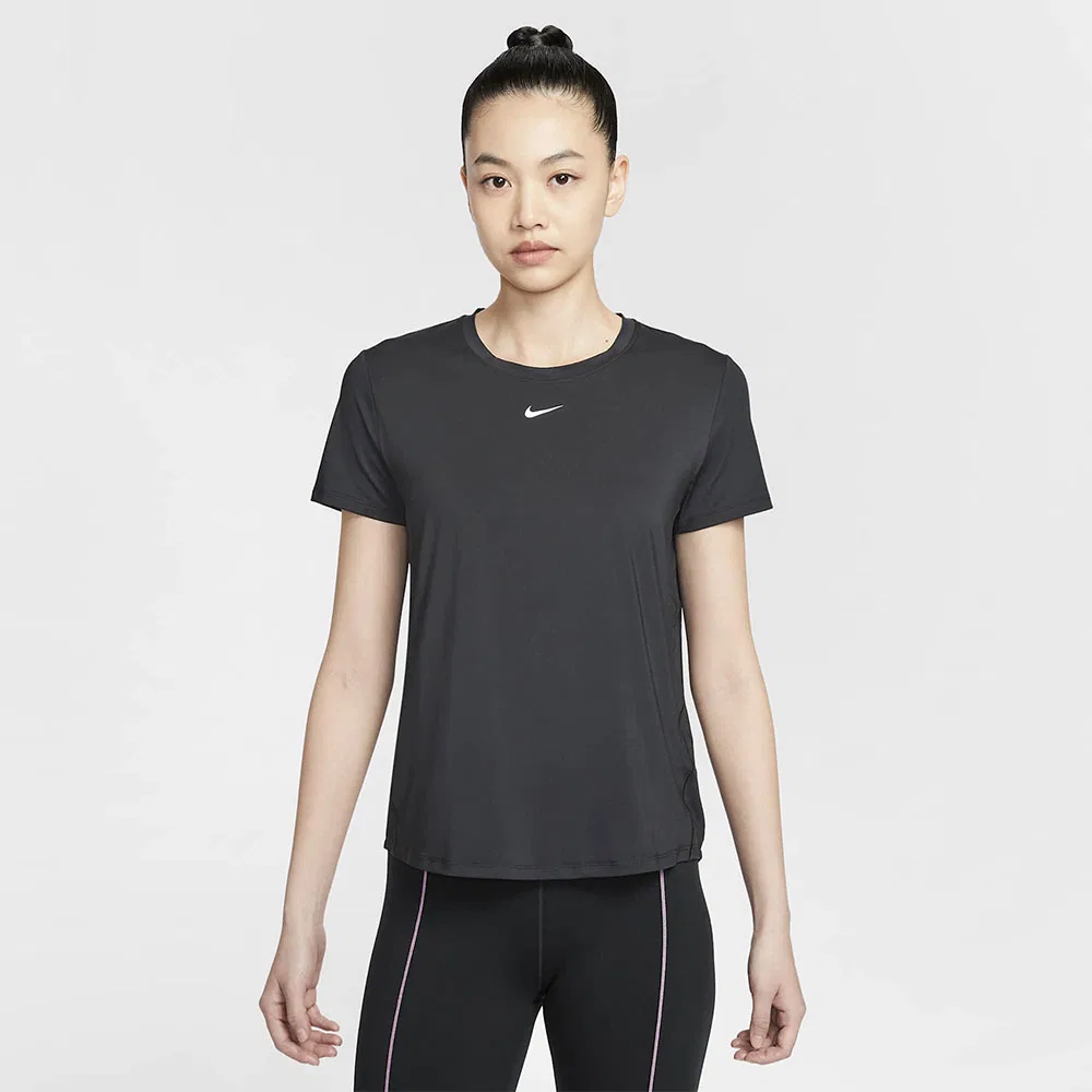 Женский чёрно-белый классический топ Dry-Fit от Nike