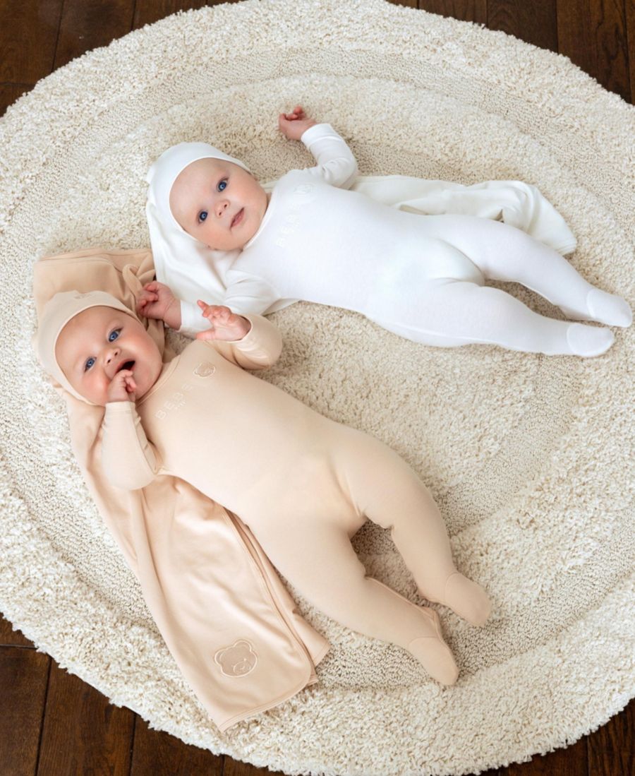 Детская пижама-комбинезон "Тедди" NoggiWear, Ivory — фото 3