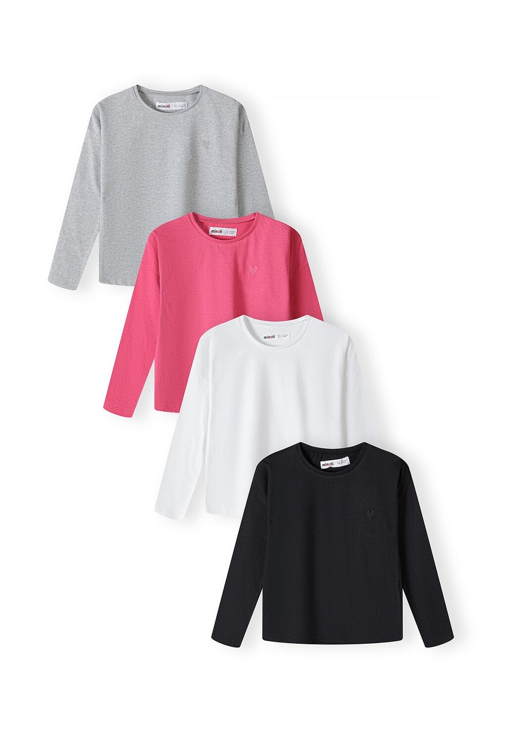 

Рубашка с длинным рукавом 4 PACK MINOTI, цвет grey