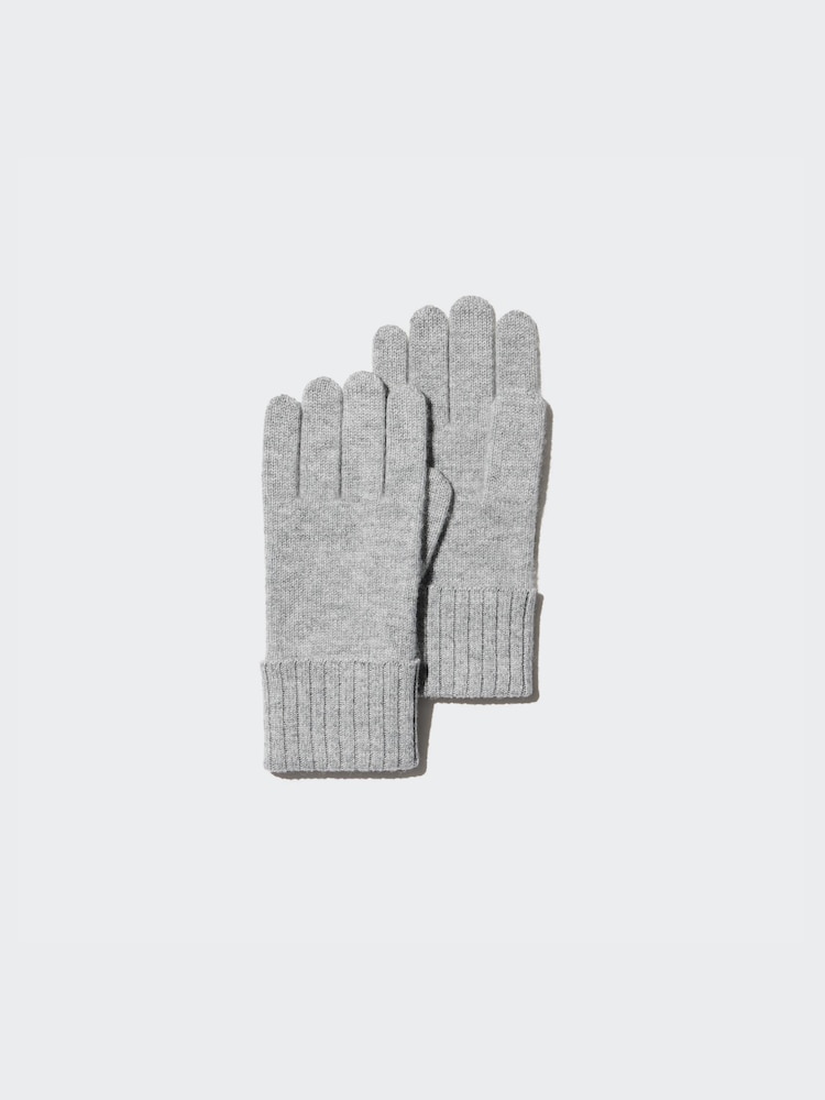 

Кашемировые вязаные перчатки Uniqlo, цвет 03 серый