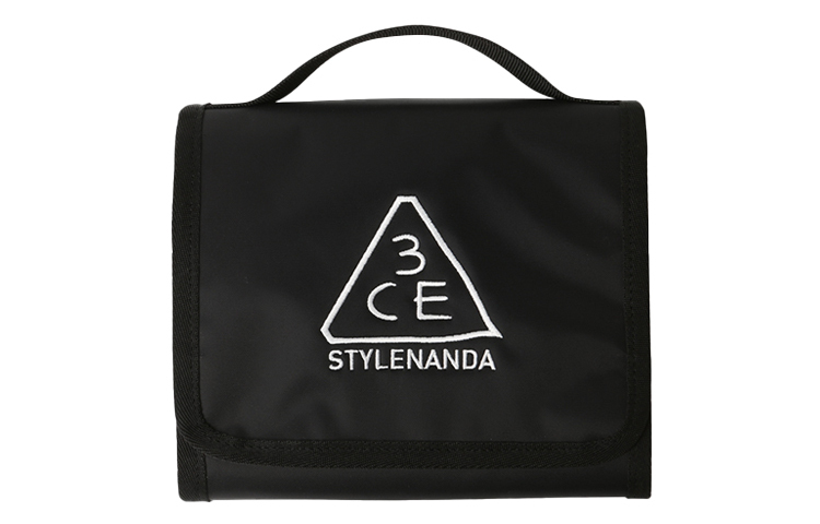 

Дорожная косметичка для хранения туалетных принадлежностей с инструментами 3CE, Small travel cosmetic bag #черный