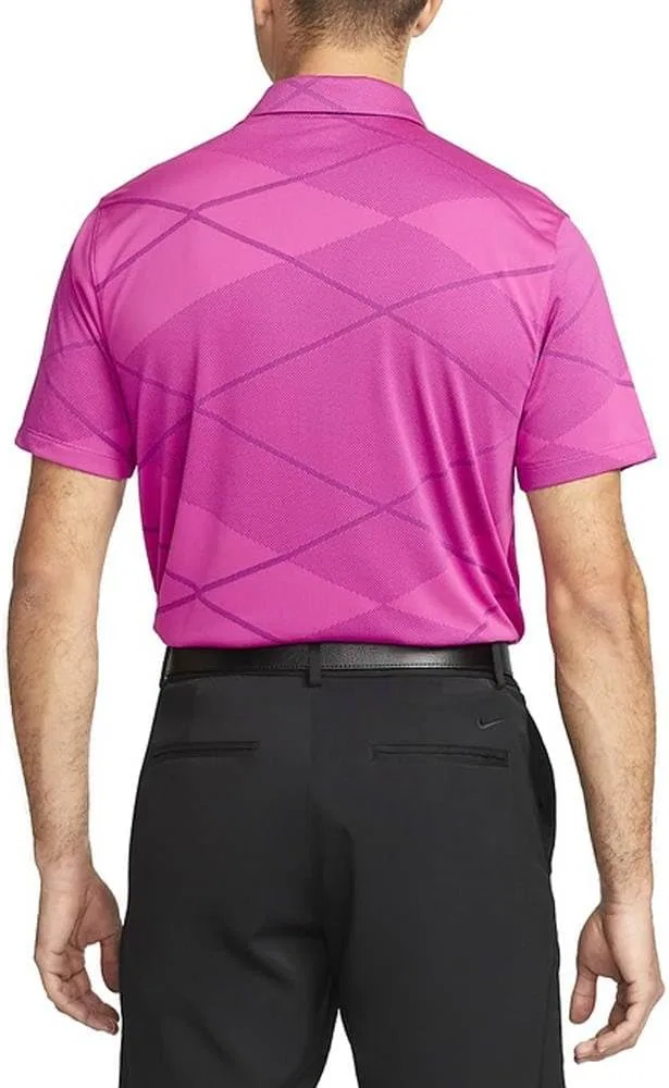 Мужская поло-рубашка для гольфа Nike Dri-FIT Vapor Pink Prime/Black DH0820-642 — фото 2