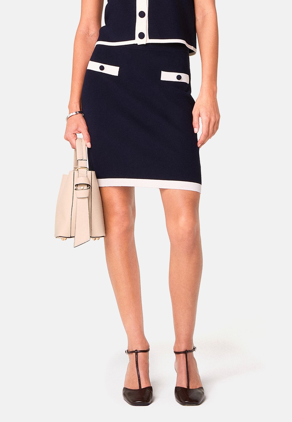

Юбка-карандаш Mini skirt Rodier, темно-синий