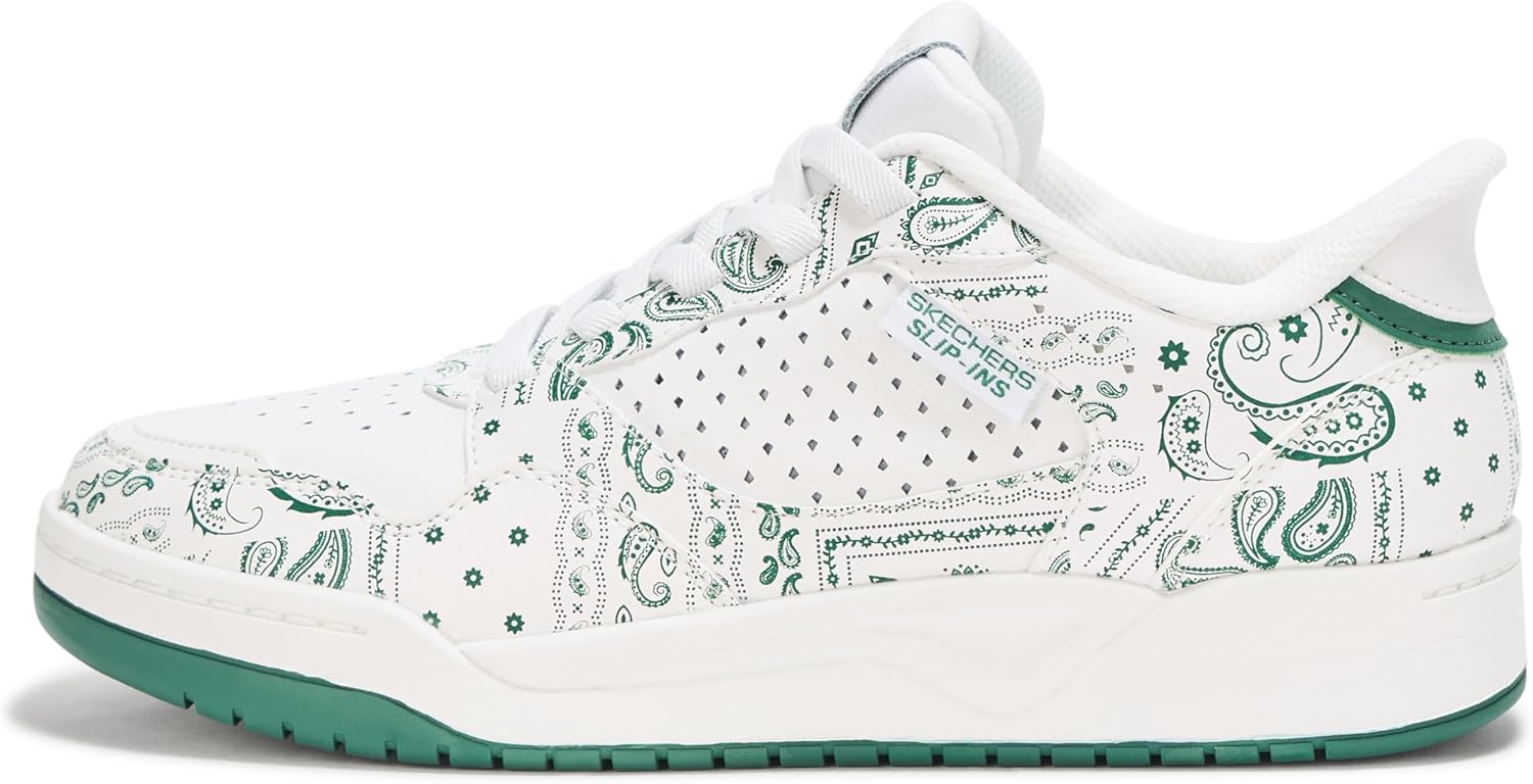 Мужские кроссовки Skechers Koopa-Court Paisley, белый/зеленый — фото 2