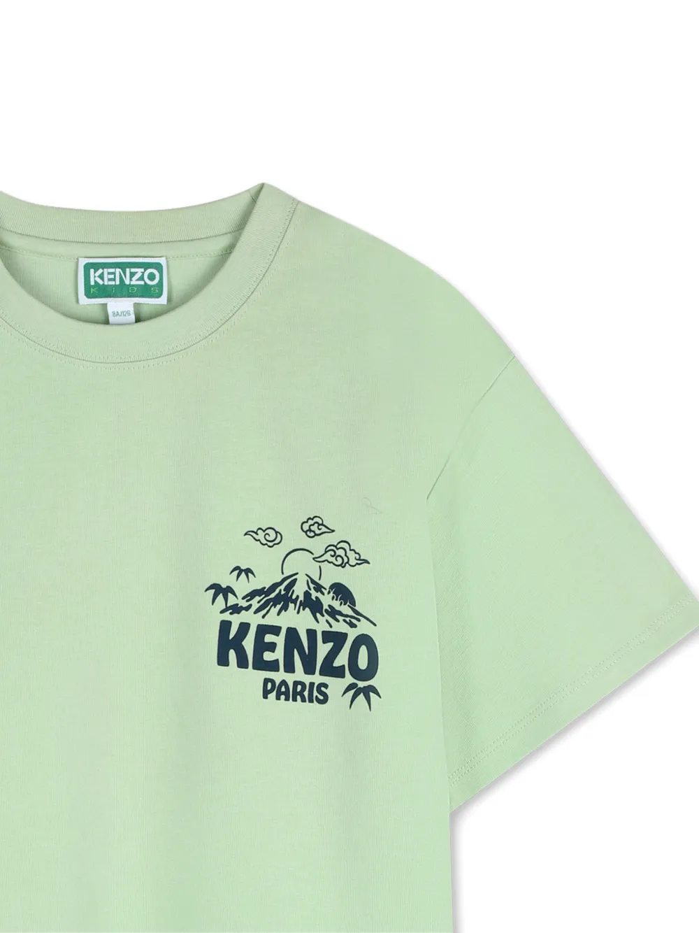 Футболка с логотипом Kenzo Kids, зеленый — фото 3