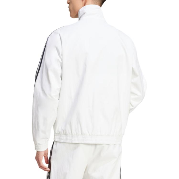 Adidas Originals Толстовка с молнией Adidas Firebird Adicolor, White/Black — фото 4