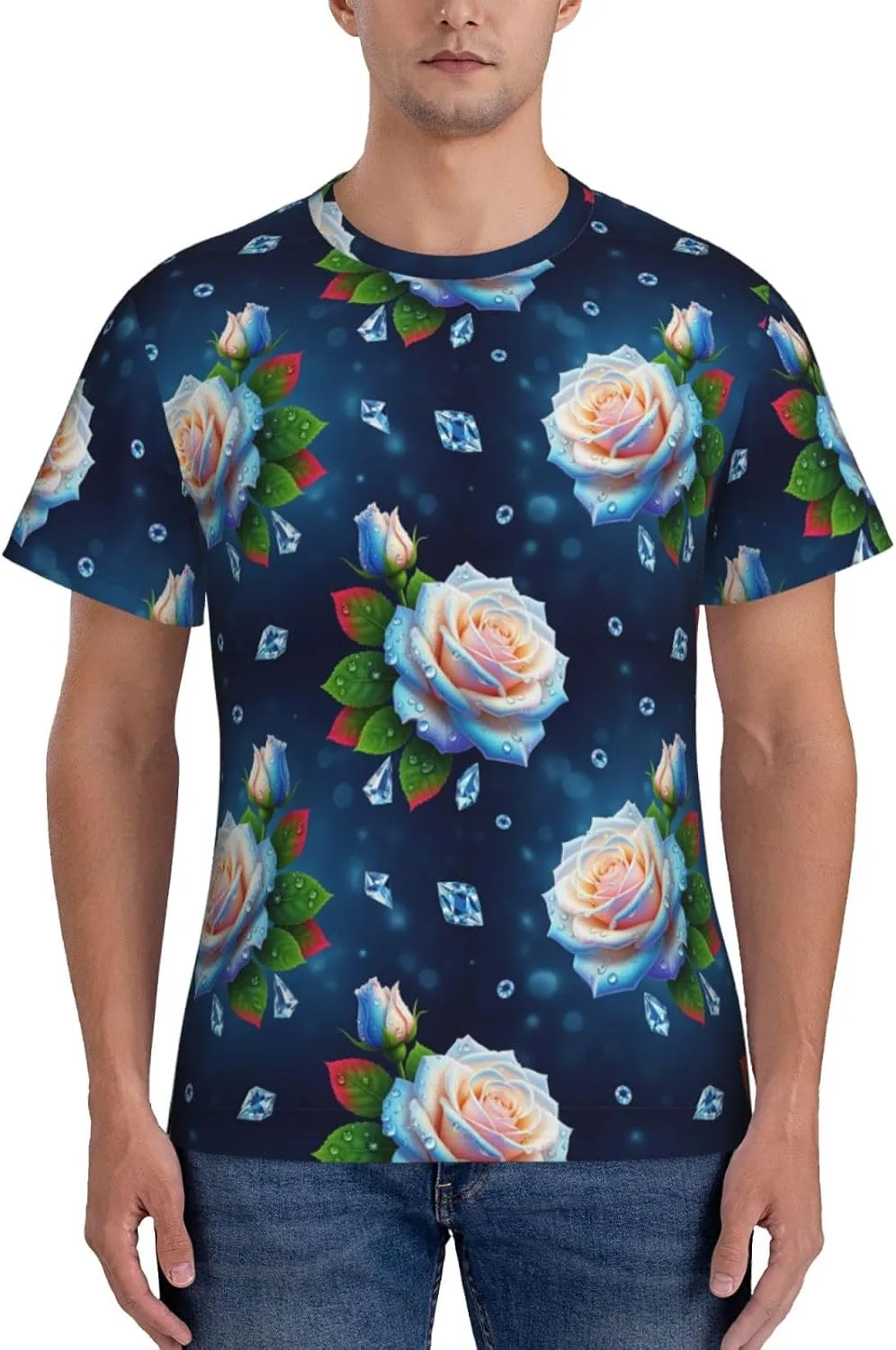 

Футболка мужская Supdreamc для тренировок, Quick Dry Slim Fit