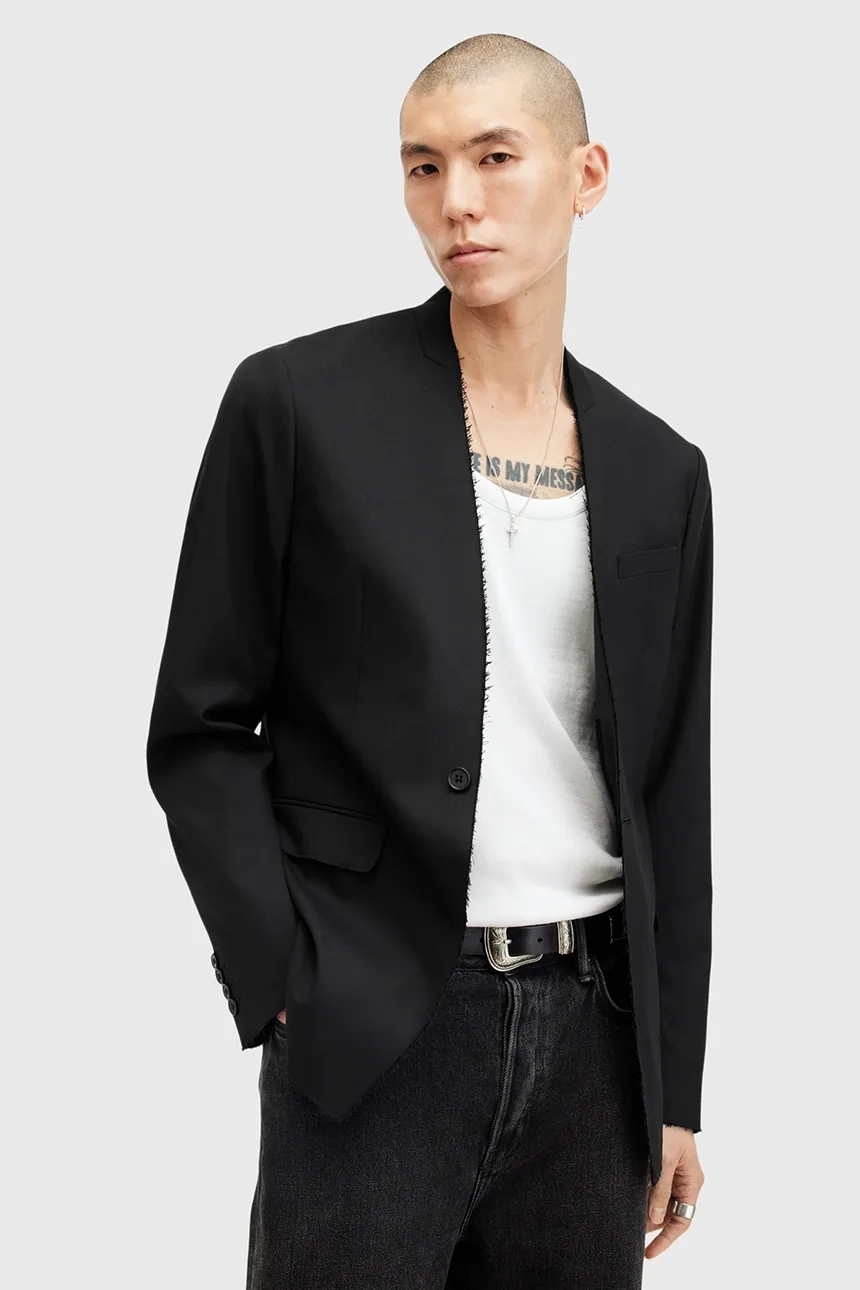 

Блейзер с добавлением шерсти WREN AllSaints, черный