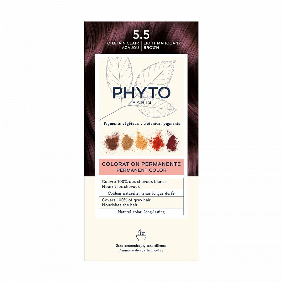 

Краска для волос color hair Phyto, цвет nr. 5.5 light mahogany brown