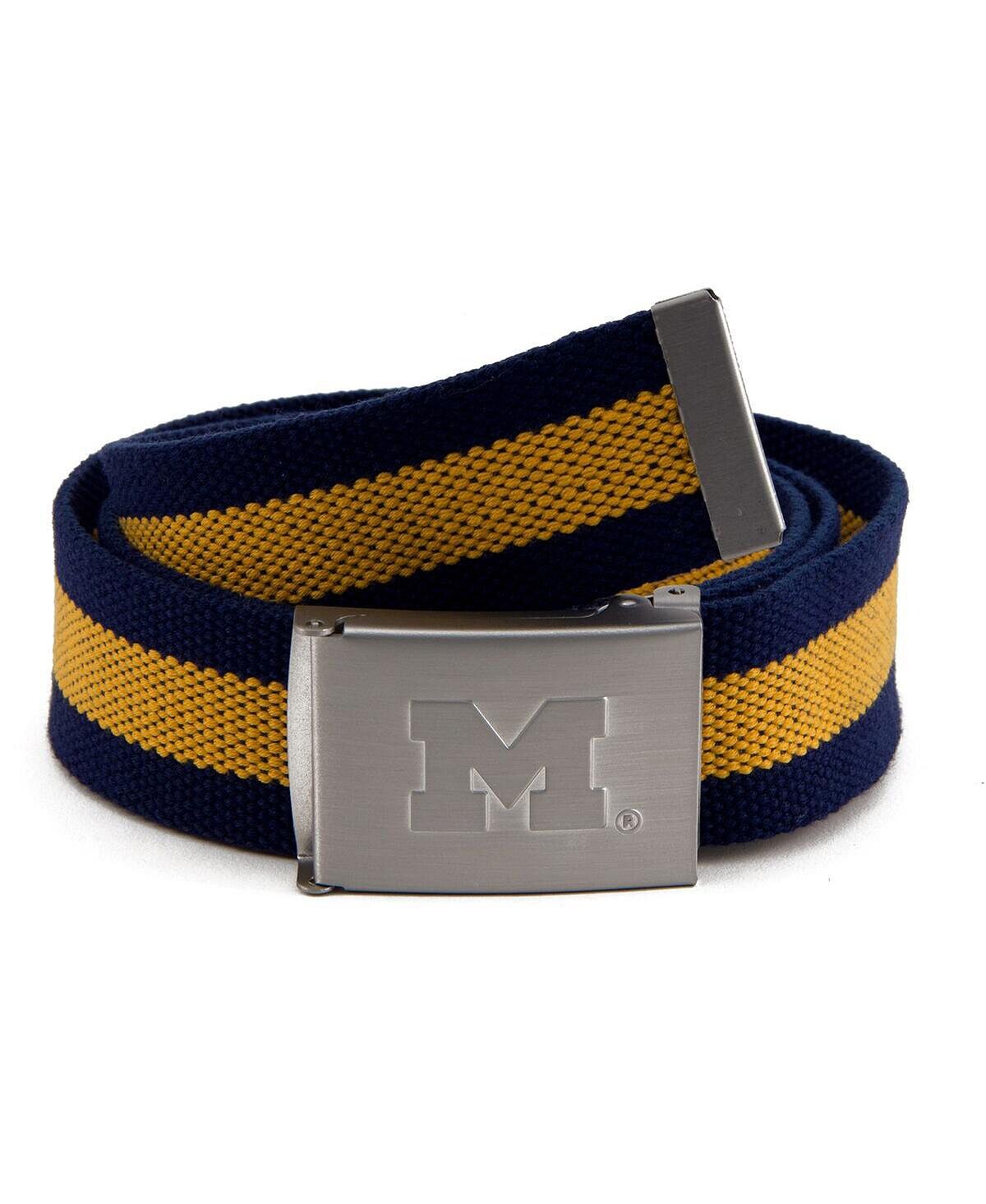 

Мужской ремень из ткани Michigan Wolverines Eagles Wings