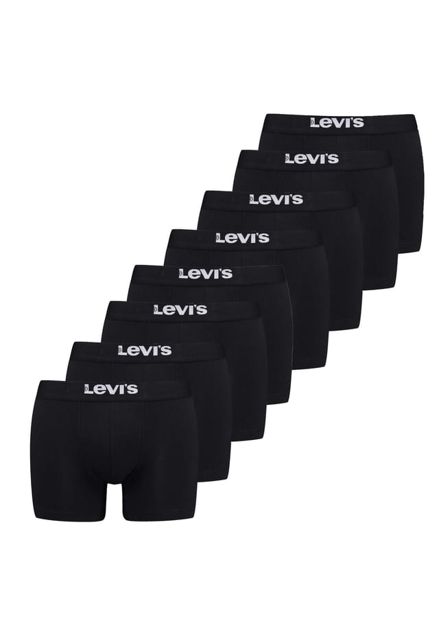 

Боксеры упаковка из 8 штук - трусы-боксеры с логотипом хлопок стрейч Levi'S, черный