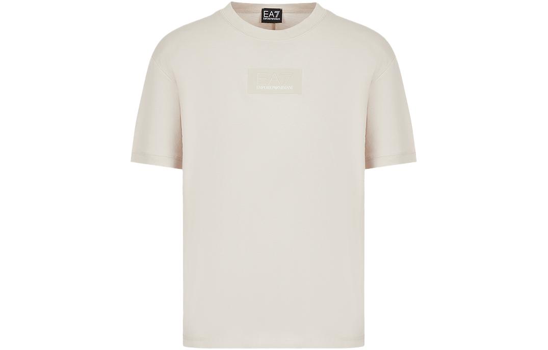 EMPORIO ARMANI Футболка мужская экрю — фото 3