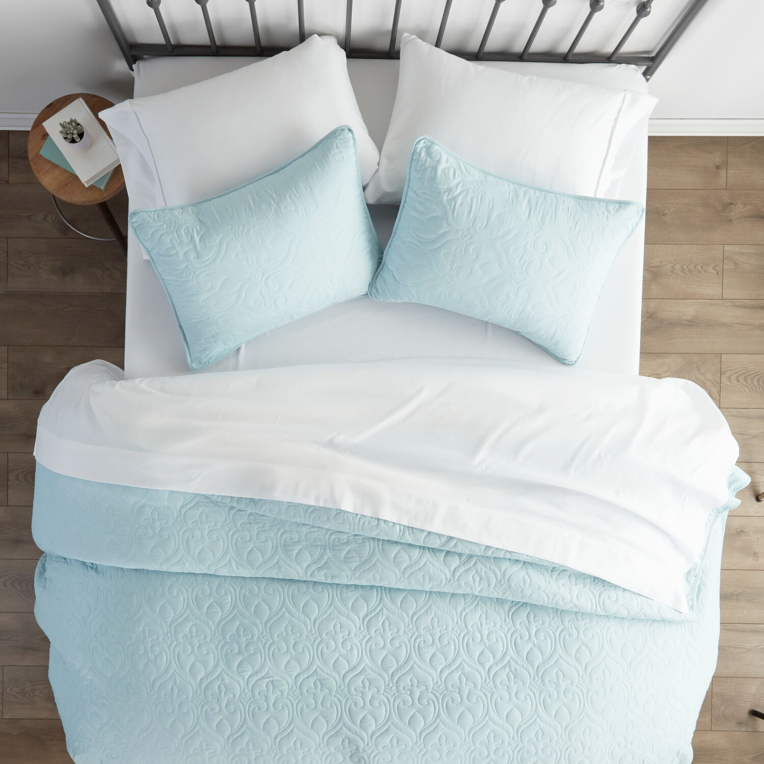 

Комплект постельного белья Noble Linens, бледно-синий