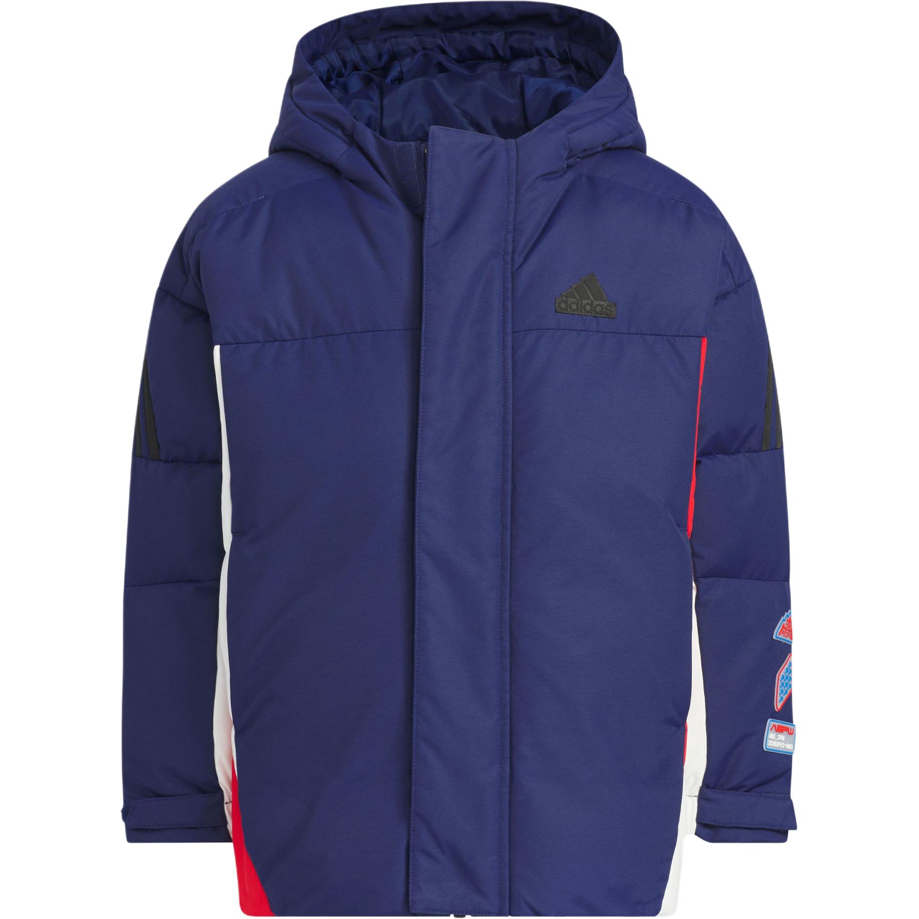 

Детская куртка пуховая Adidas, темно-синяя