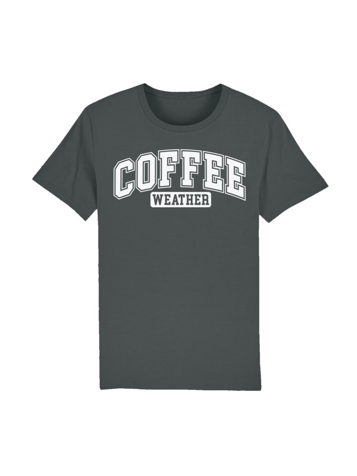 

Футболка F4NT4STIC T-Shirt Coffee Weather Winter Holiday Weihnachten, антрацит