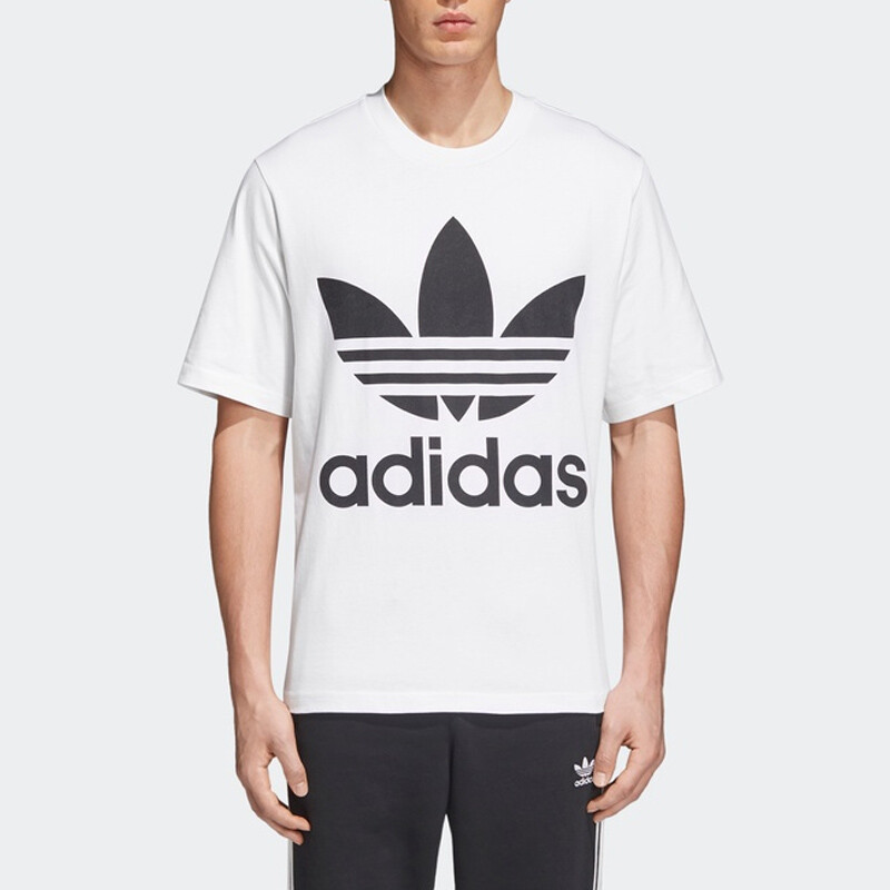 Футболка Adidas Originals Oversize Trefoil, белый — фото 3