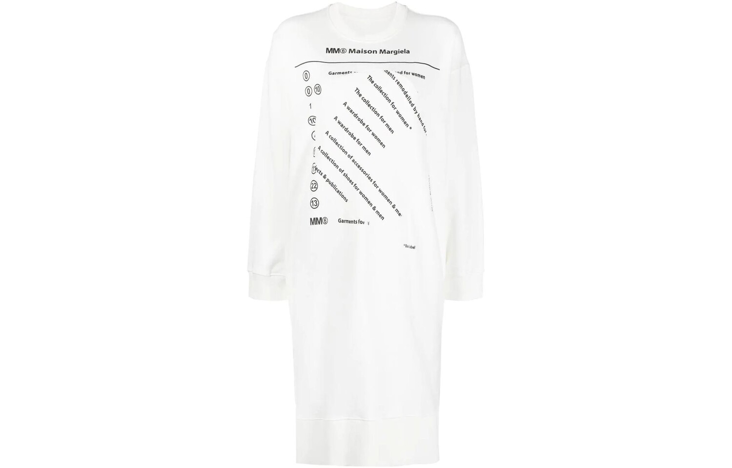 

Платье женское Mm6 Maison Margiela с принтом, белый