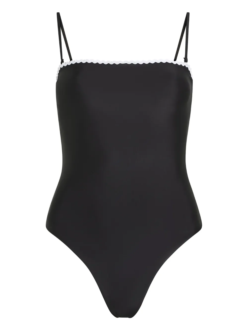 

Купальник с фестонами Karl Lagerfeld, черный