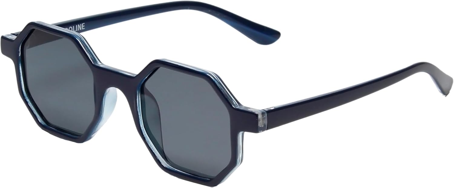 

Солнцезащитные очки Calabria R786P с шестиугольными поляризованными линзами, модные, ретро, ​​стильные, для яхтинга, классические, для фестивалей, Denim Blue Clear Crystal 2-tone