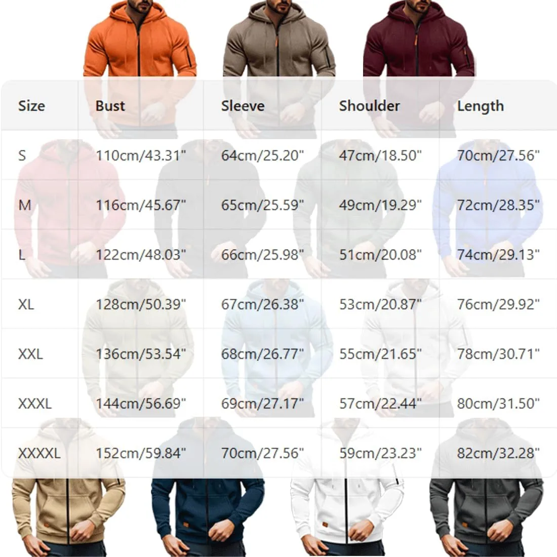 Толстовка с капюшоном Tactical для мужчин, Plus Size, с карманами и молнией — фото 2