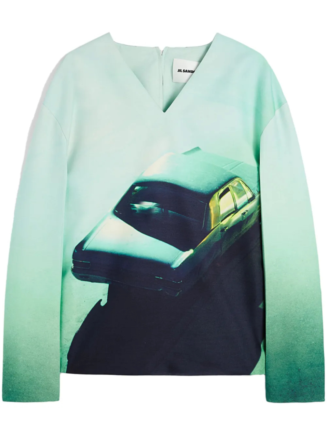 

Топ с графичным принтом Jil Sander, зеленый