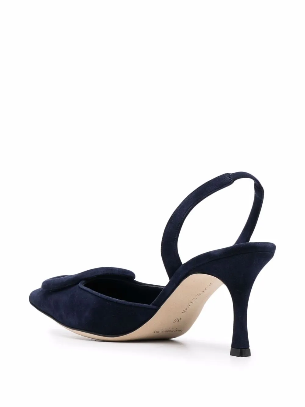 Туфли Maysale с ремешком на пятке Manolo Blahnik, синий — фото 3