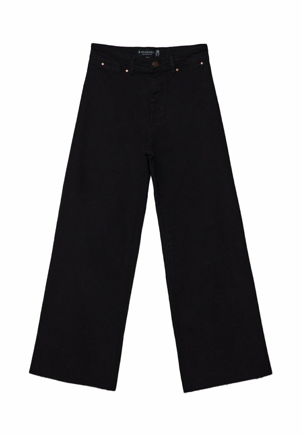 

Расклешенные джинсы MINIMALIST Stradivarius, черный