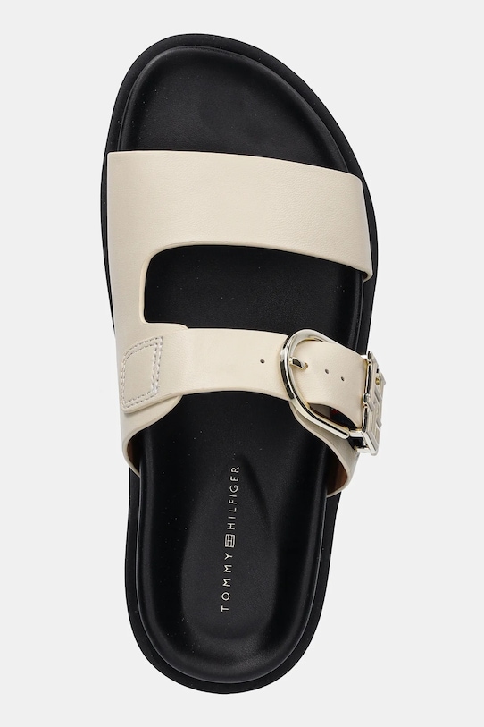 Кожаные шлепанцы LEATHER SPORTY MULE Tommy Hilfiger, бежевый — фото 4