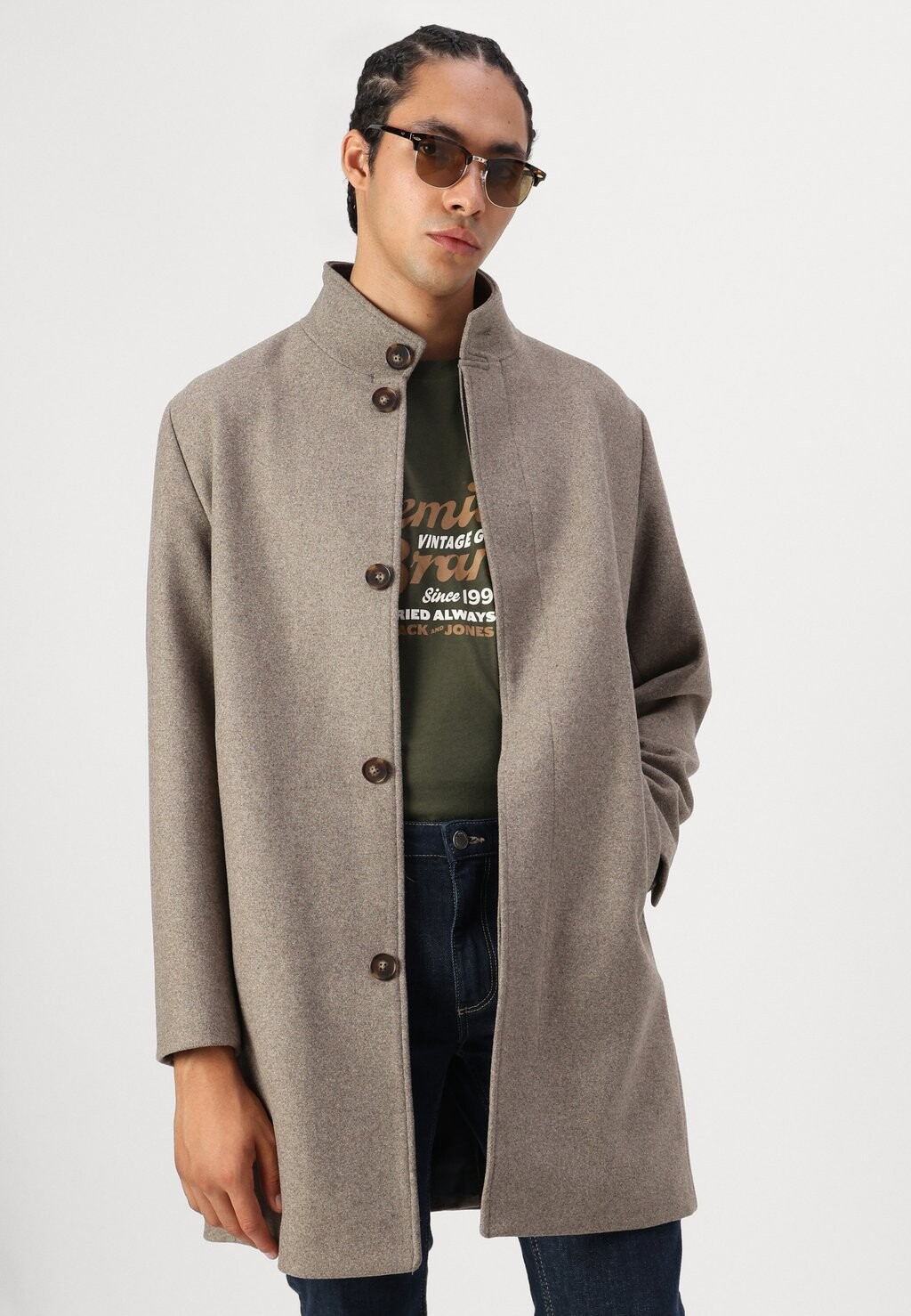 

Классическое пальто JPRBLAWILSON COAT Jack & Jones PREMIUM, бежевый