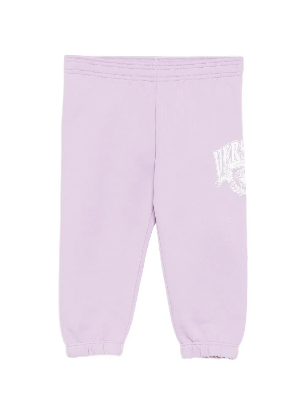 Спортивные штаны с графическим принтом Versace Kids, фиолетовый