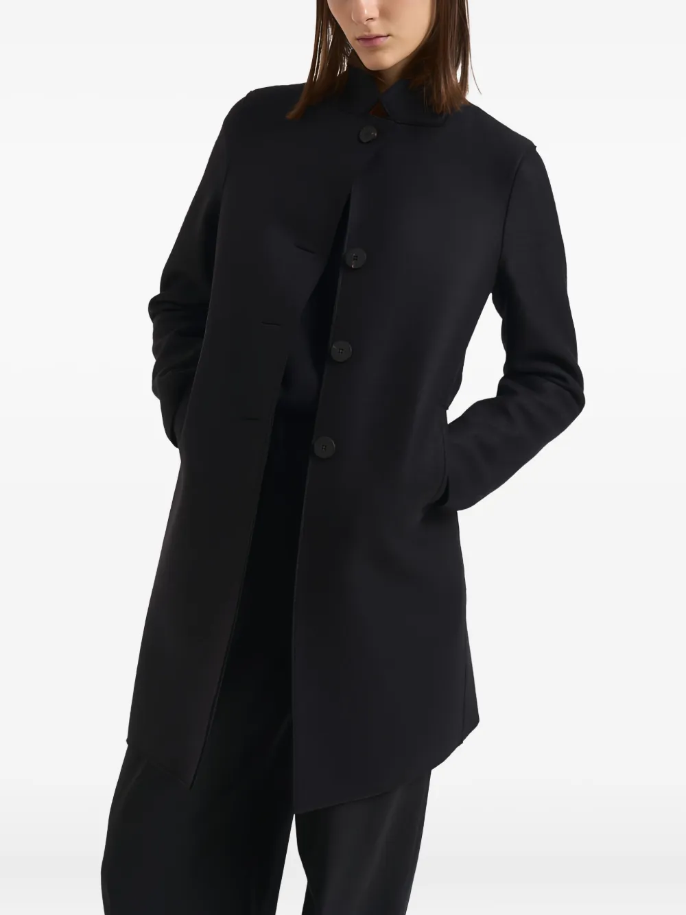 

Шерстяное пальто на пуговицах Harris Wharf London, черный