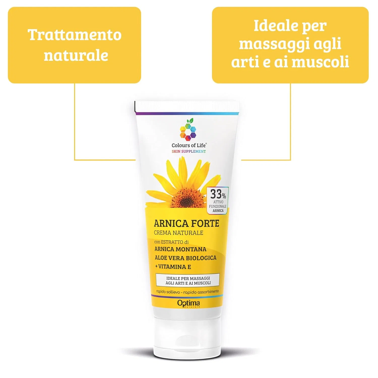 Крем для ног «Arnica Forte 33%» от Optima Naturals Colours Of Life Colours Of Life — фото 3